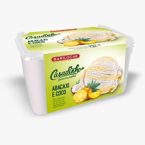Sorvete Casadinho Abacaxi e Coco 1,6L