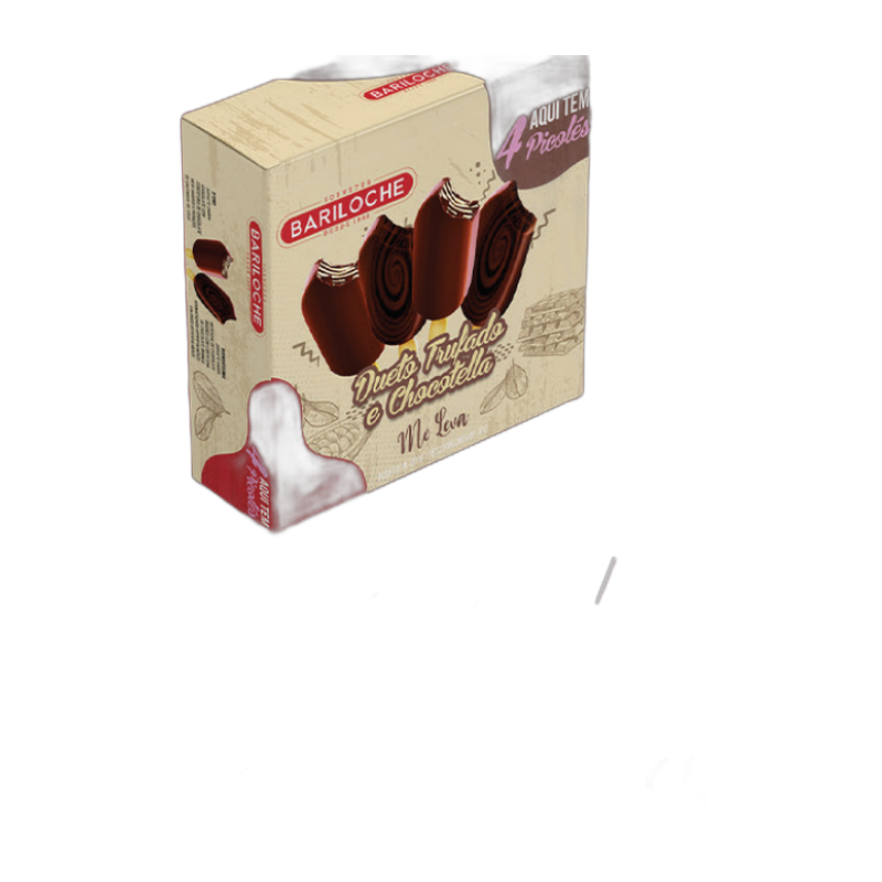Sorvete Me Leva Dueto Trufado e Chocotella 180g